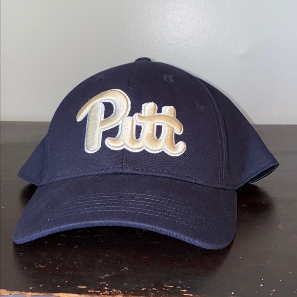 Navy and gold Pitt script Hat